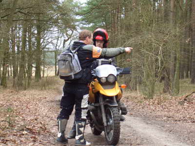 Reiseenduro im Gelände